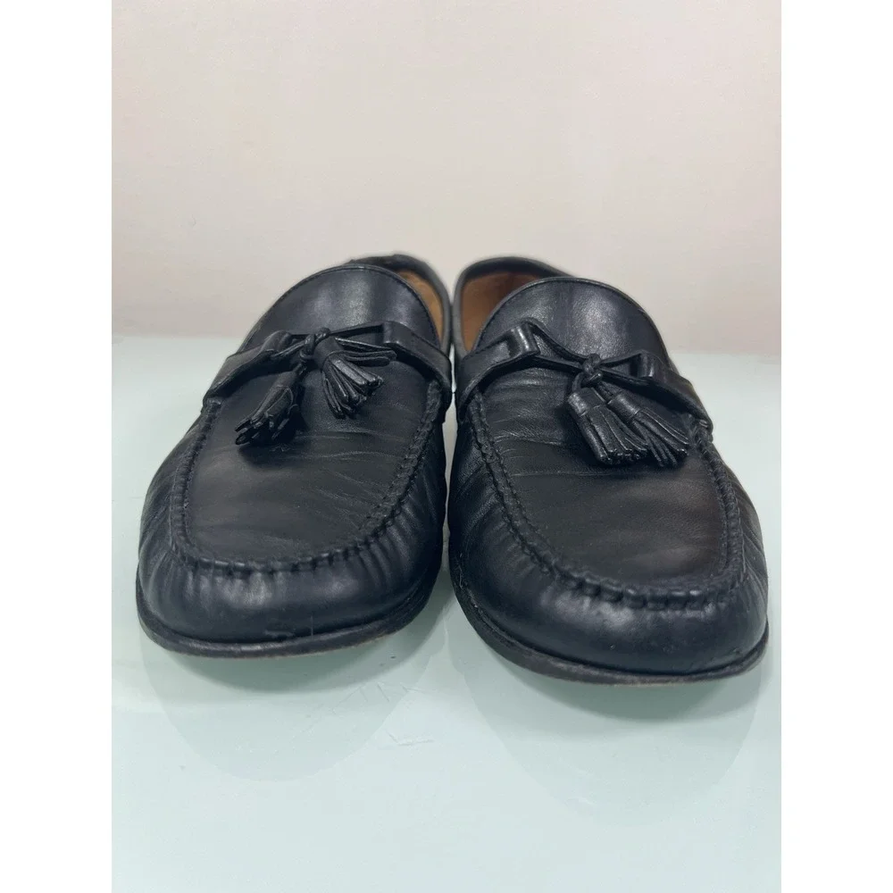 Allen Edmonds Men's 9.5D Black Leather Tassel Loafers Made USA Dress‎ Shoes